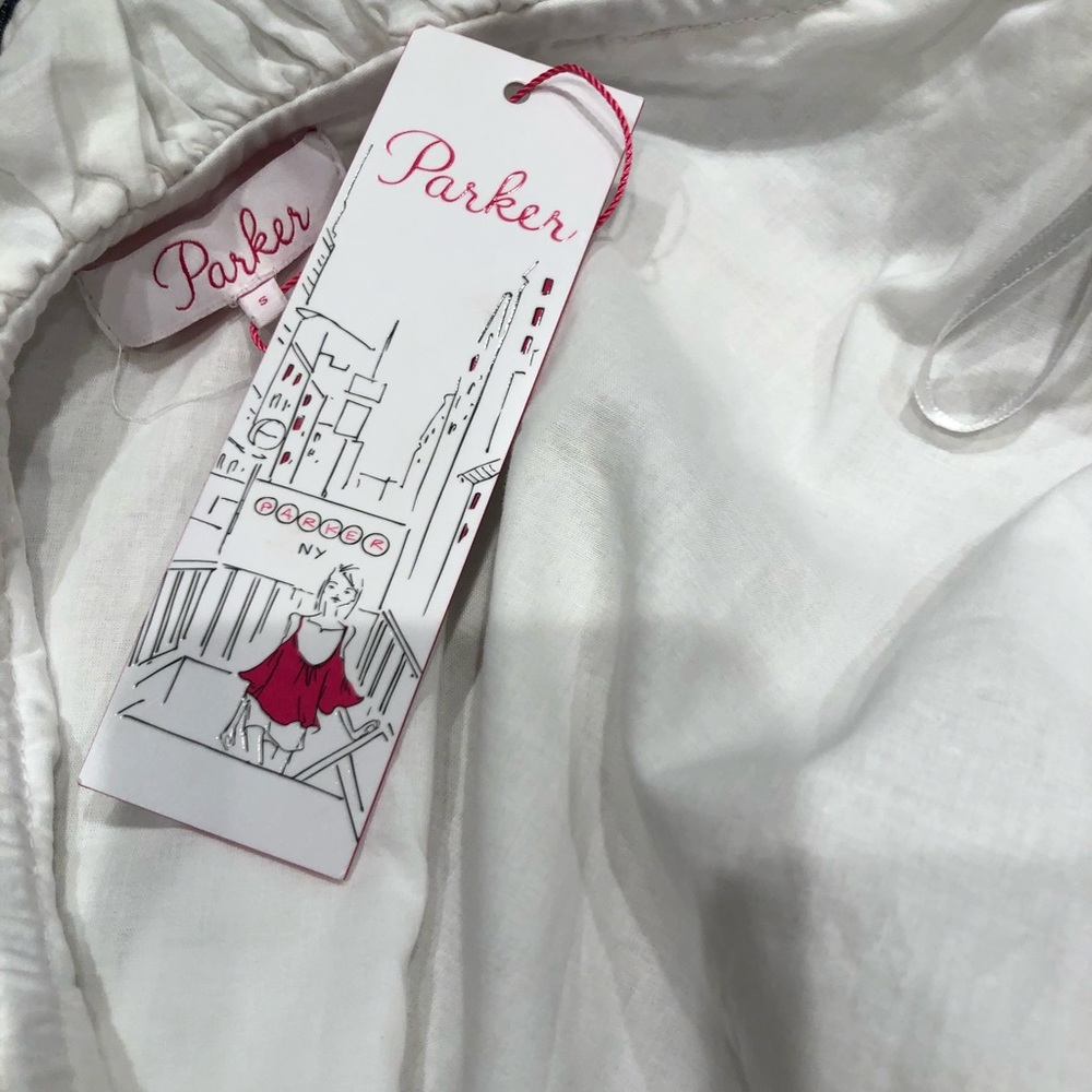 Parker NY Mary Embroidered One-Shoulder Blouse - Picture 3 of 3
